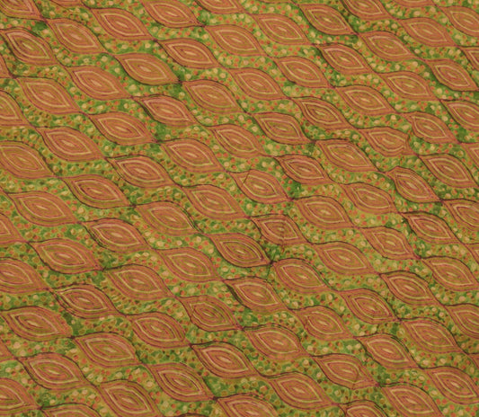 Sushila Vintage Indian Sari 100% Pure Georgette Silk Printed Floral Craft Fabric