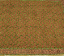 Sushila Vintage Indian Sari 100% Pure Georgette Silk Printed Floral Craft Fabric