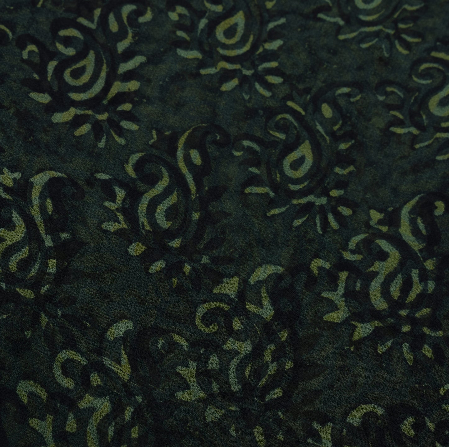 Sushila Vintage Black Sari 100% Pure Georgette Silk Printed Paisley Craft Fabric