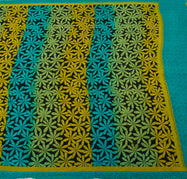 Sushila Vintage Indian Sari 100% Pure Georgette Silk Printed Floral Craft Fabric