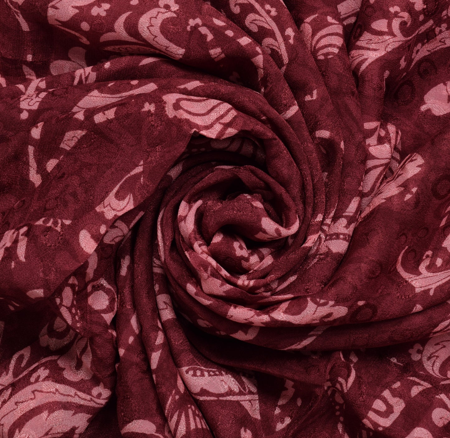 Sushila Vintage Saree 100% Pure Georgette Silk Printed Embroidered Craft Fabric