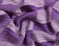 Sushila Vintage Purple Sari 100% Pure Georgette Silk Printed Floral Craft Fabric