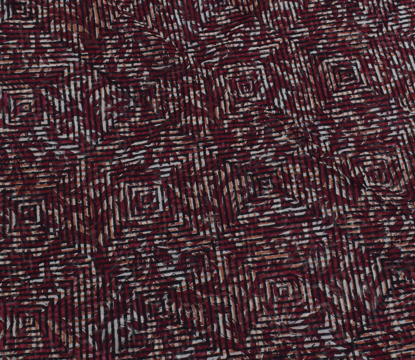 Sushila Vintage Indian Sari 100% Pure Georgette Silk Printed Floral Craft Fabric