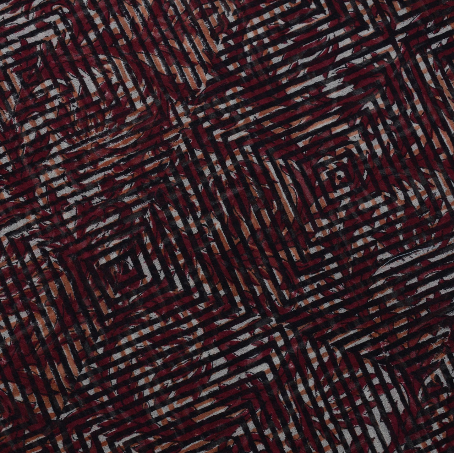 Sushila Vintage Indian Sari 100% Pure Georgette Silk Printed Floral Craft Fabric