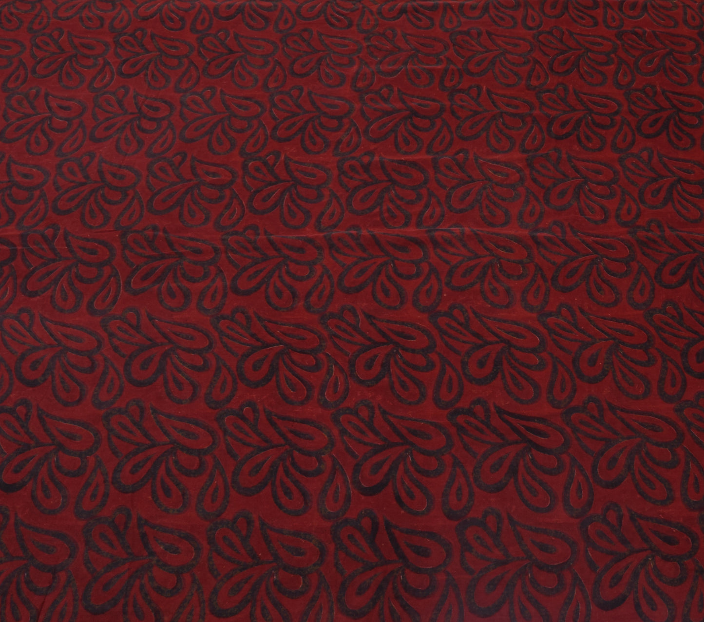 Sushila Vintage Maroon Sari 100% Pure Georgette Silk Printed Floral Craft Fabric