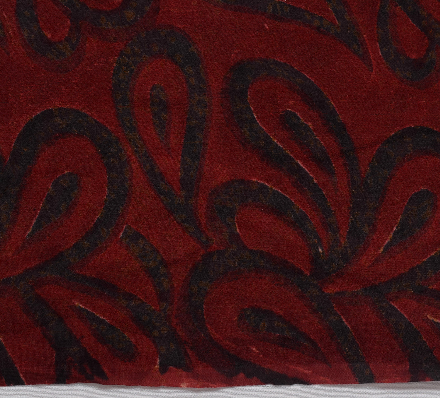 Sushila Vintage Maroon Sari 100% Pure Georgette Silk Printed Floral Craft Fabric