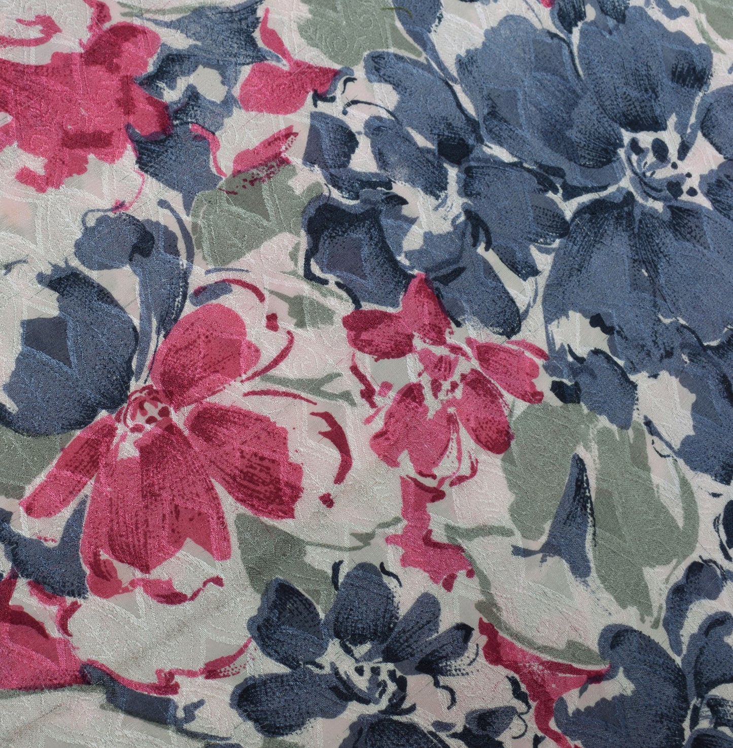 Sushila Vintage Pink Saree 100% Pure Georgette Silk Printed Floral Craft Fabric