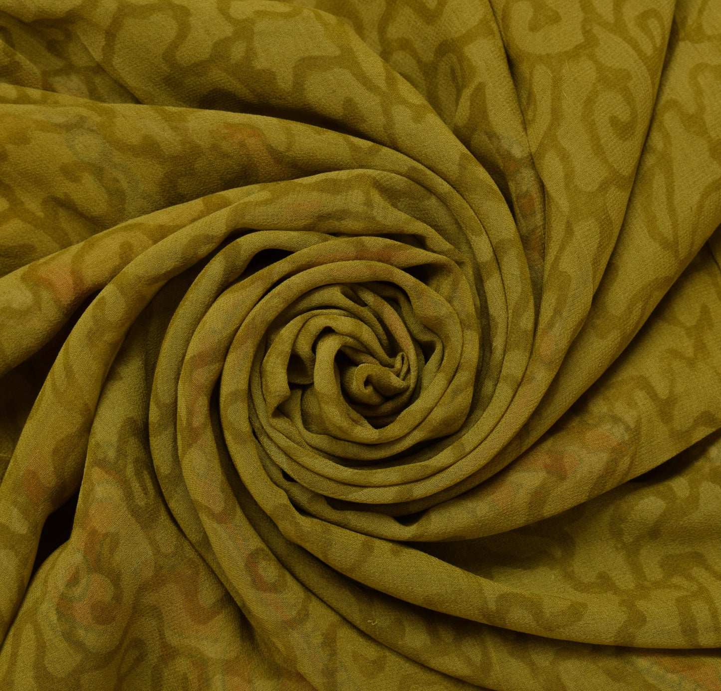 Sushila Vintage Green Saree 100% Pure Georgette Silk Printed Floral Craft Fabric