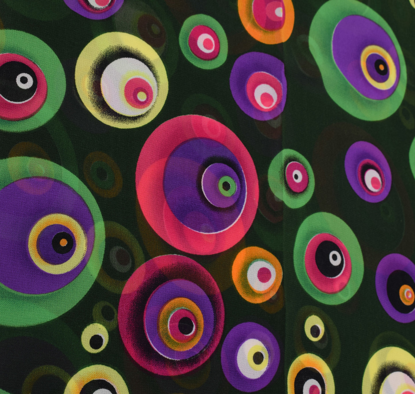 Sushila Vintage Green Saree Blend Georgette Silk Printed Indian Craft Fabric