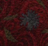 Sushila Vintage Red Saree 100% Pure Georgette Silk Printed Floral Craft Fabric