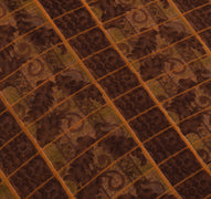 Sushila Vintage Brown Saree Blend Georgette Silk Printed Floral Craft Fabric