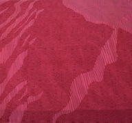 Sushila Vintage Magenta Saree 100% Pure Georgette Silk Printed Craft Fabric