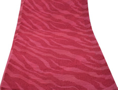 Sushila Vintage Magenta Saree 100% Pure Georgette Silk Printed Craft Fabric