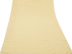 Sushila Vintage Cream Saree Blend Georgette Silk Printed Indian Craft Fabric