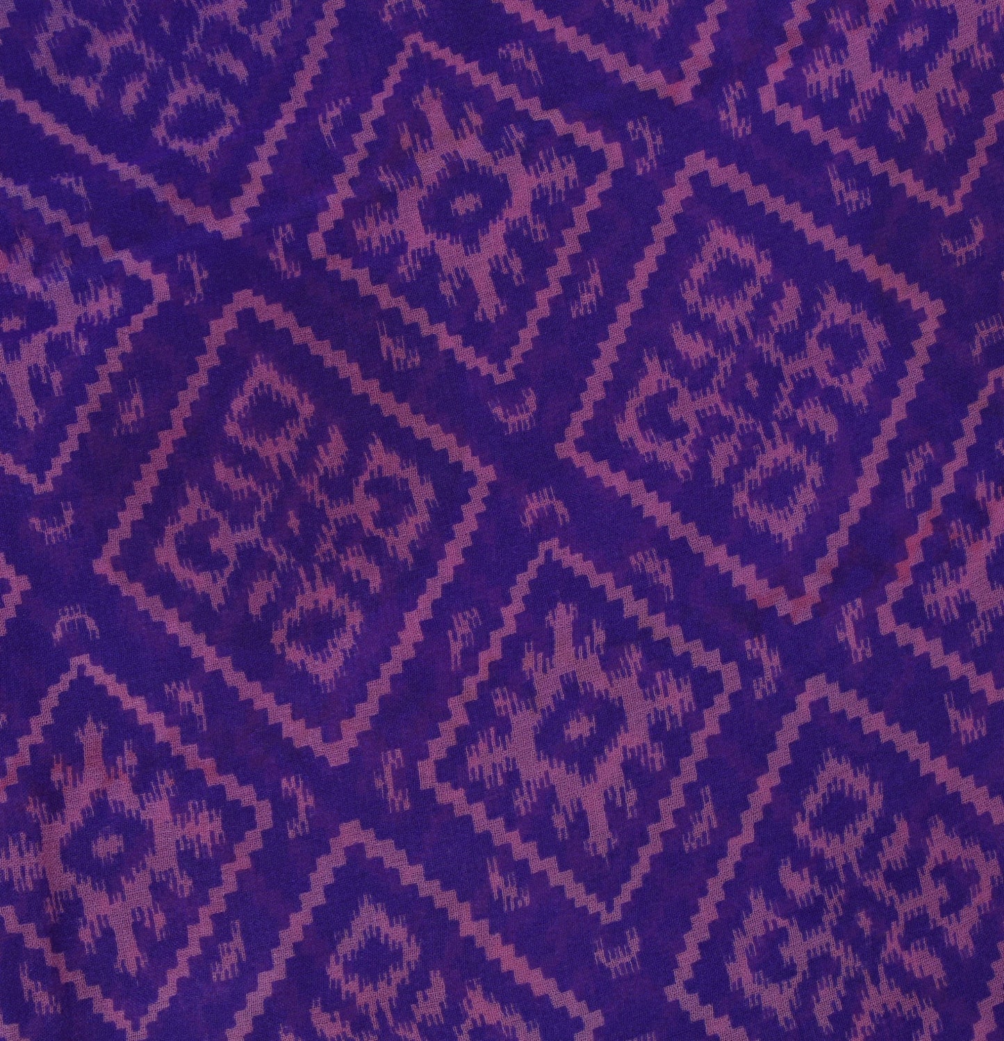 Sushila Vintage Blue  Saree 100% Pure Georgette Silk Printed Indian Craft Fabric