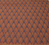 Sushila Vintage Blue Saree Blend Georgette Silk Printed Paisley Craft Fabric