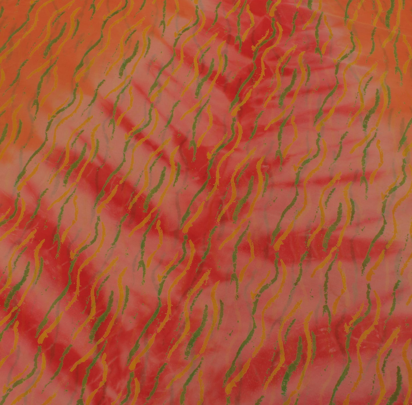 Sushila Vintage Multi-Color Sari Pure Georgette Silk Printed Floral Craft Fabric