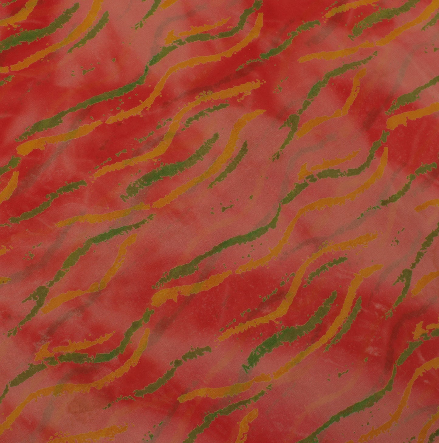 Sushila Vintage Multi-Color Sari Pure Georgette Silk Printed Floral Craft Fabric