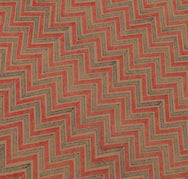 Sushila Vintage Cream Sari 100% Pure Georgette Silk Printed Zig-Zag Craft Fabric