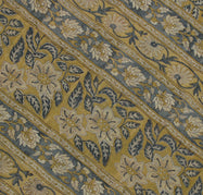 Sushila Vintage Green Saree 100% Pure Georgette Silk Printed Floral Craft Fabric
