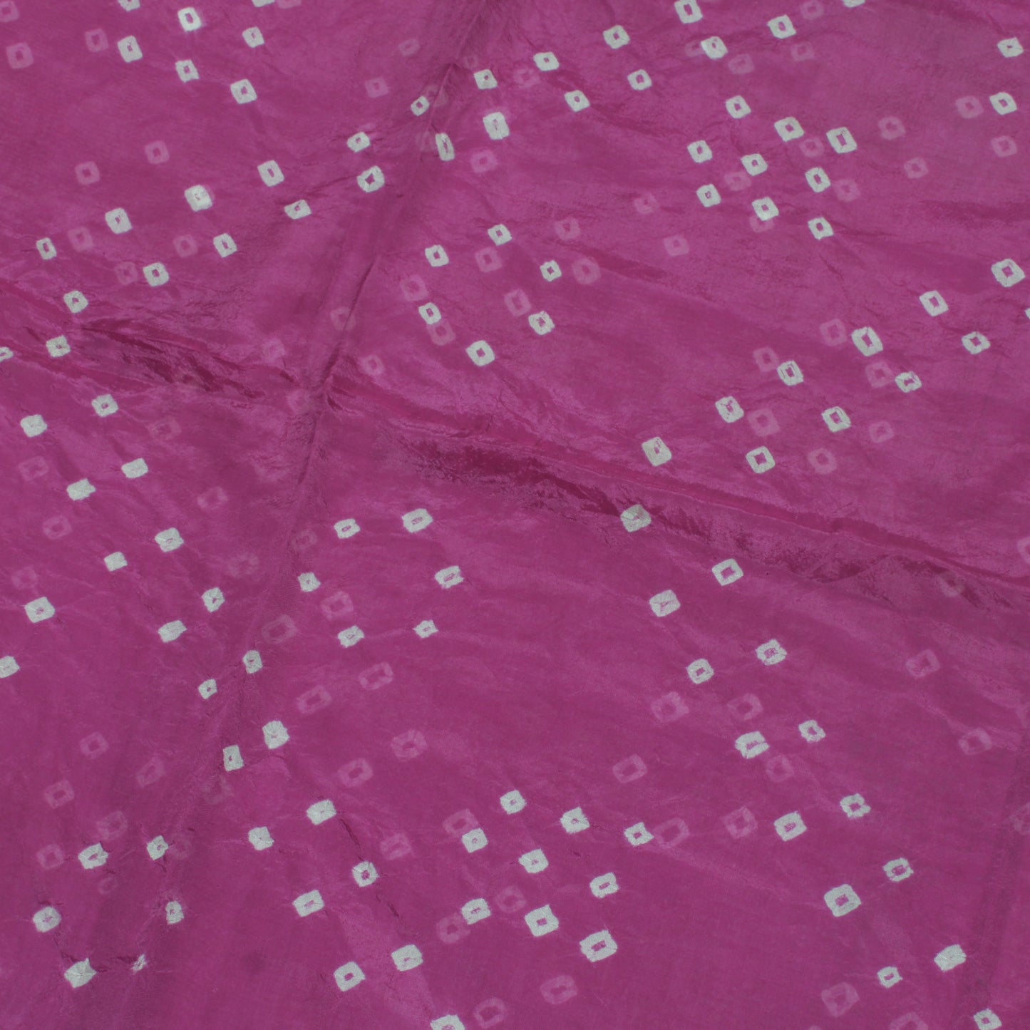 Sushila Vintage Purple Sari Blend Georgette Silk Bandhani Printed Craft Fabric