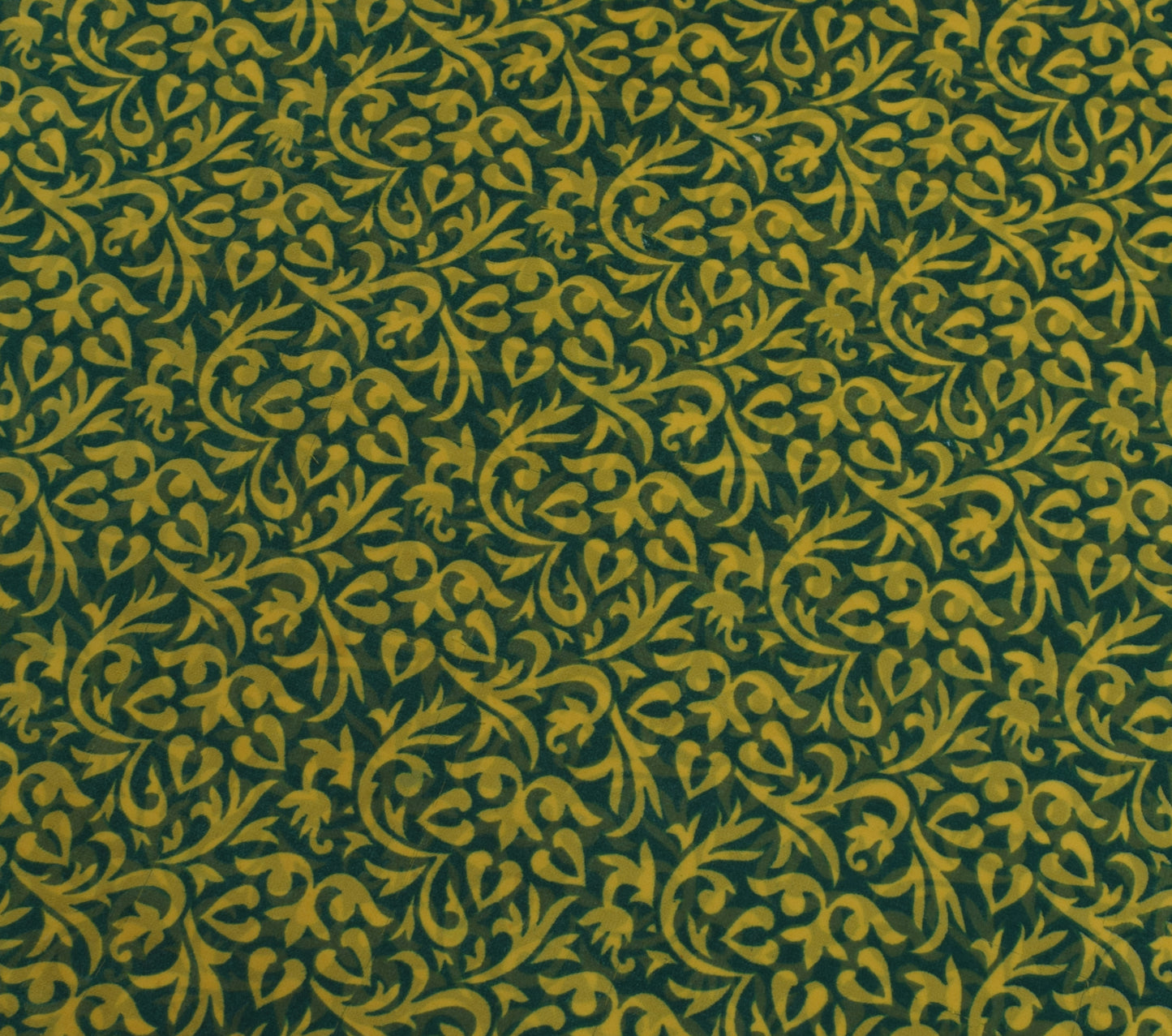 Sushila Vintage Green Saree Blend Georgette Silk Printed Floral Craft Fabric