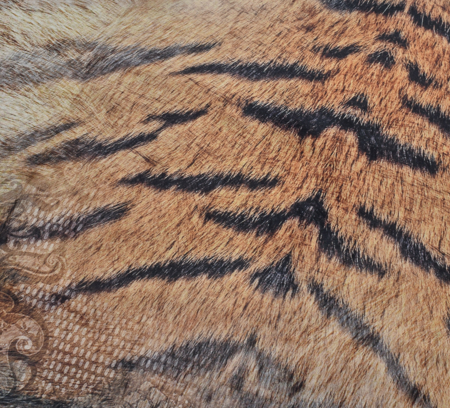 Sushila Vintage Indian Sari Blend Georgette Silk Printed Floral Craft Fabric