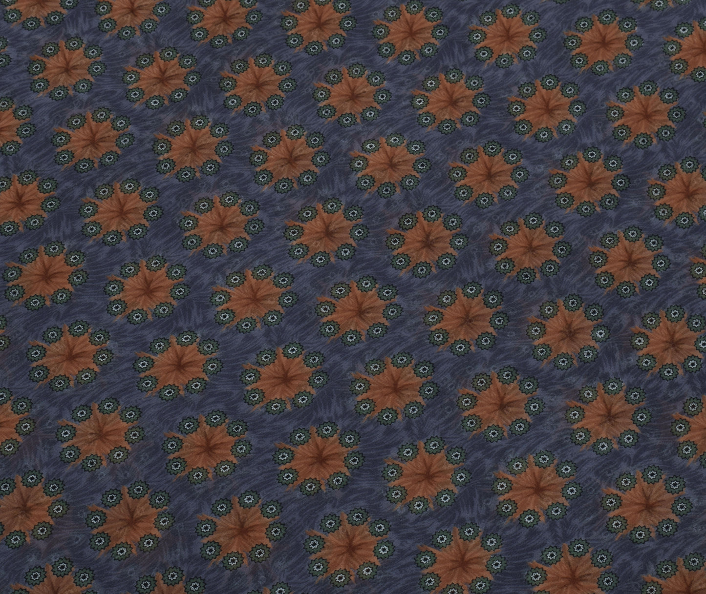 Sushila Vintage Gray Saree Blend Georgette Silk Printed Floral Craft Fabric