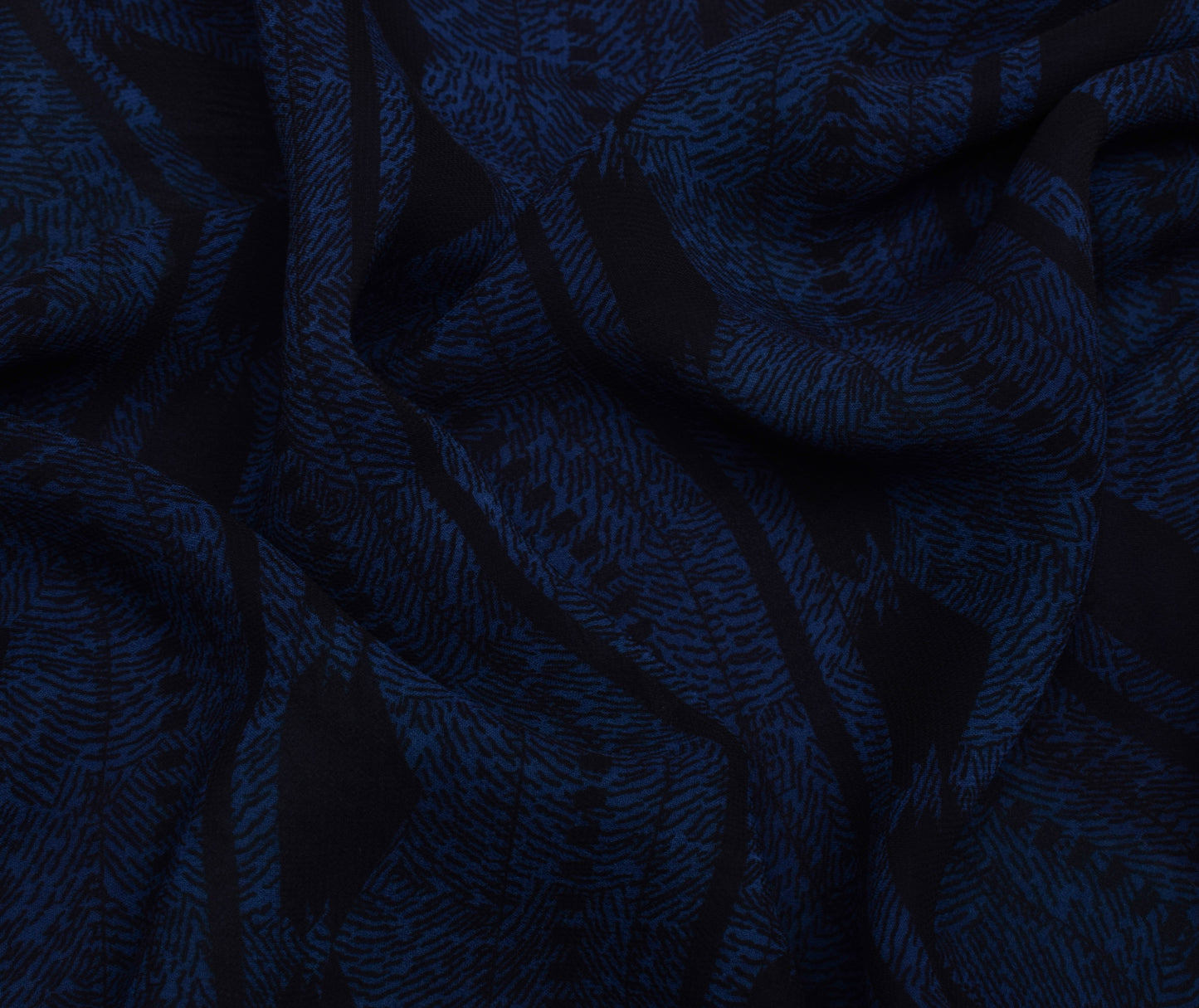 Sushila Vintage Indian Saree Blend Georgette Silk Printed 5 Yard Craft Fabric