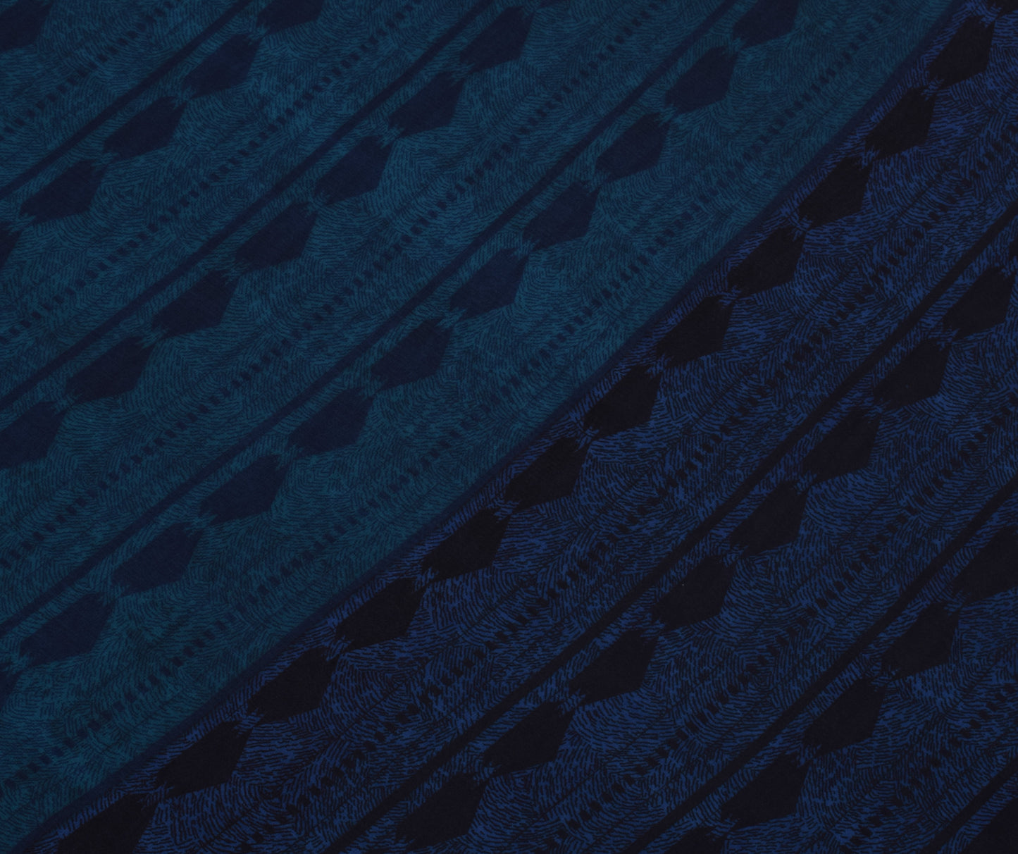 Sushila Vintage Indian Saree Blend Georgette Silk Printed 5 Yard Craft Fabric