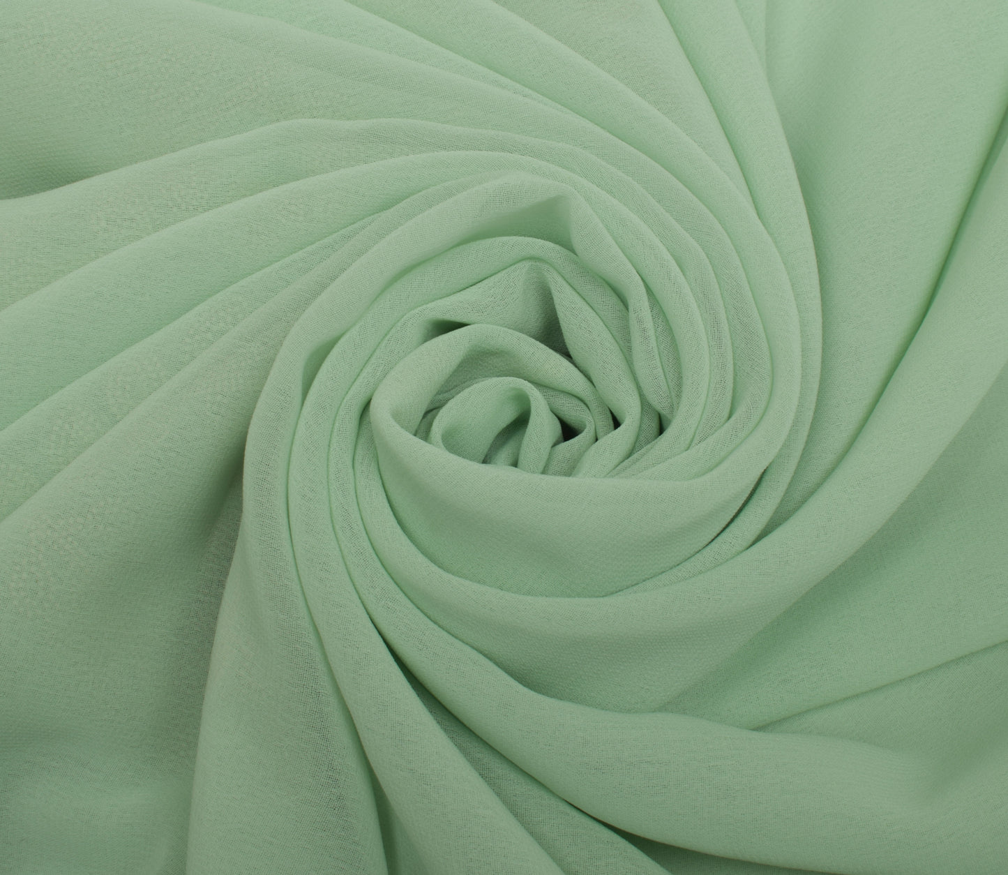Sushila Vintage Green Saree Blend Georgette Silk Printed 5 Yard Craft Fabric