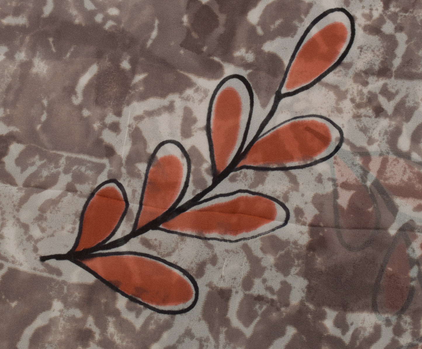 Sushila Vintage Indian Sari 100% Pure Georgette Silk Printed Floral Craft Fabric