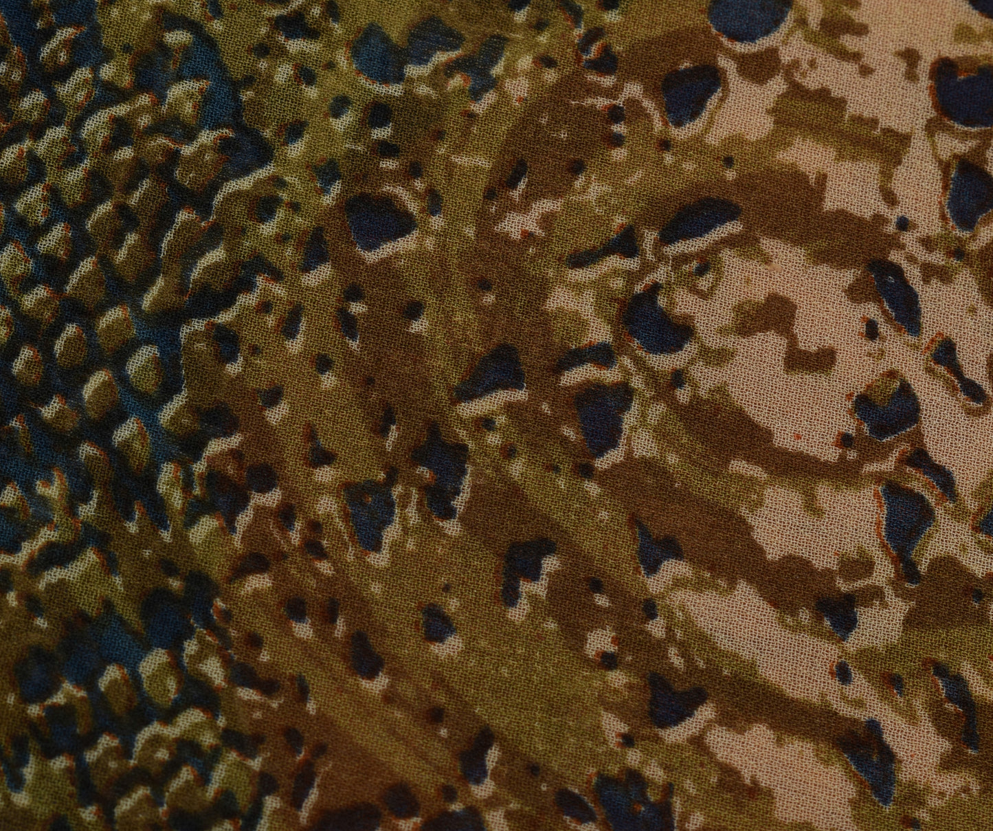 Sushila Vintage Indian Saree Pure Georgette Silk Printed 5 Yard  Craft Fabric