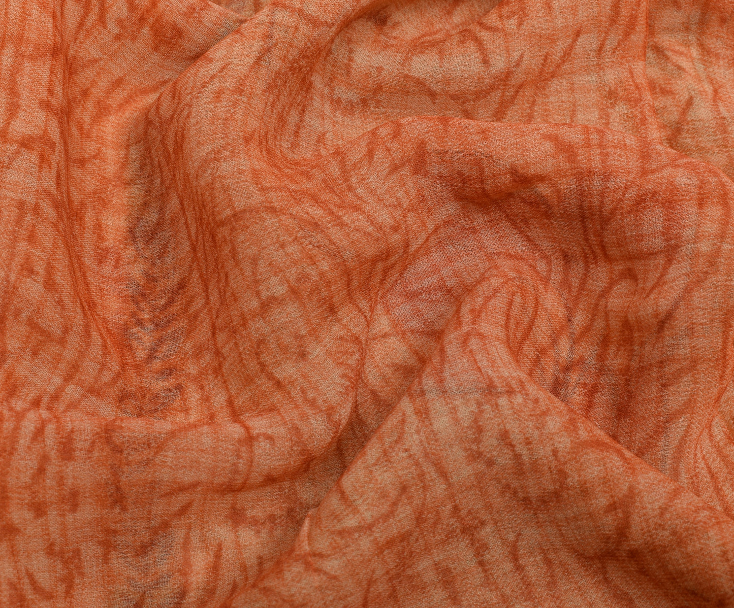 Sushila Vintage Indian Saree Pure Georgette Silk Printed Floral Craft Fabric