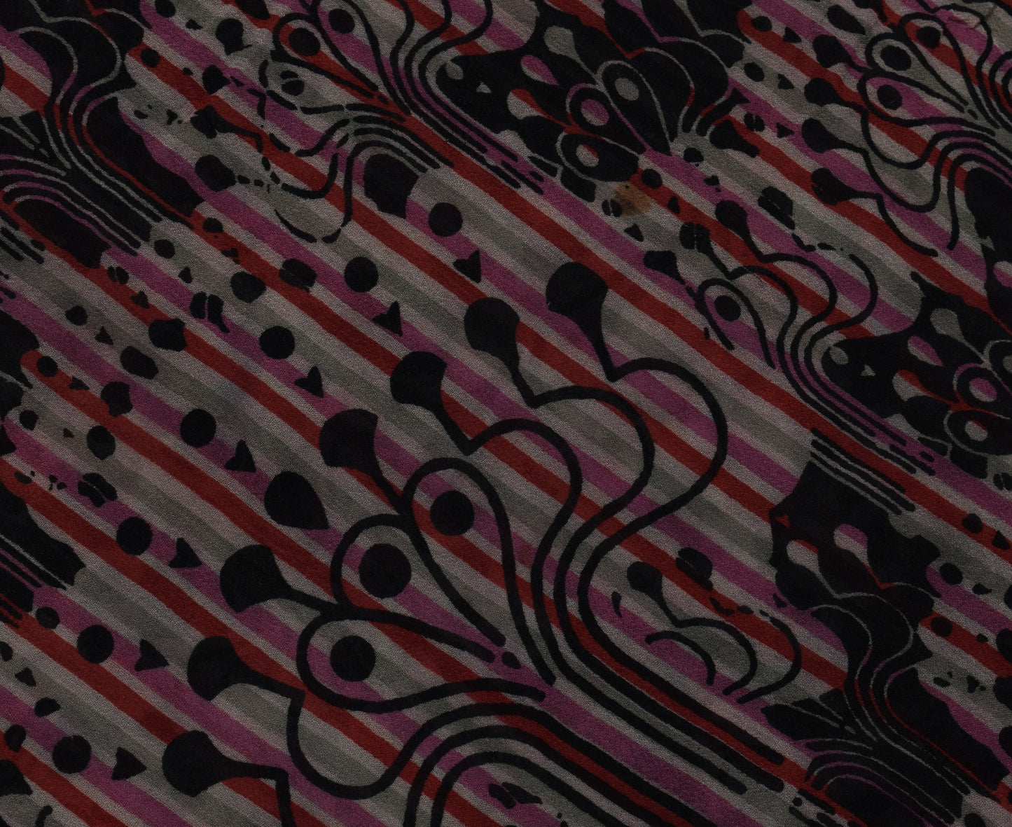 Sushila Vintage Indian Saree Pure Georgette Silk Printed Craft Sari Fabric