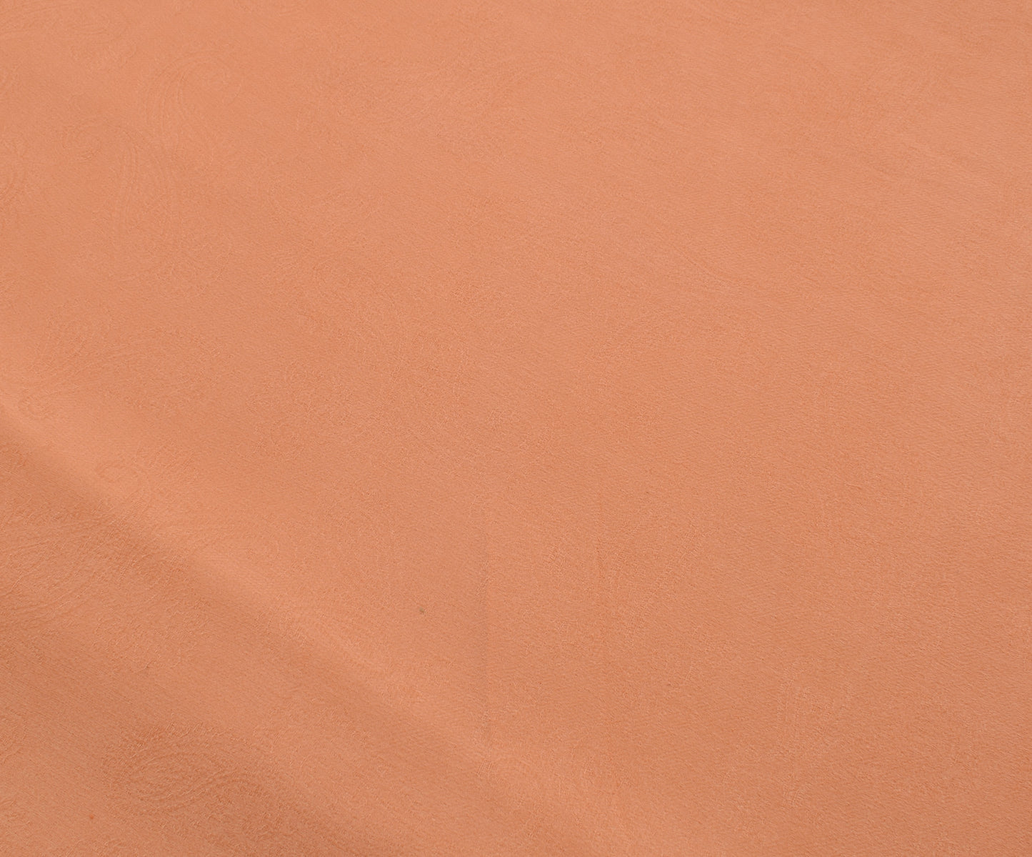Sushila Vintage Peach Saree 100% Pure Georgette Silk Printed Paisley Fabric