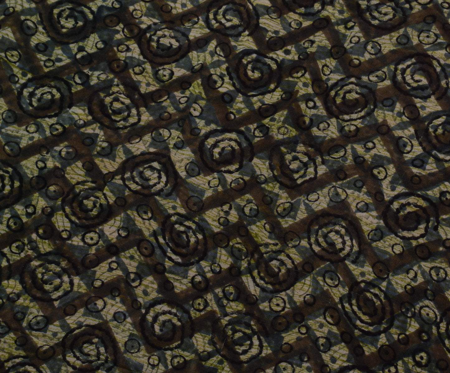 Sushila Vintage Indian Saree Pure Georgette Silk Printed 5 Yard Craft Fabric