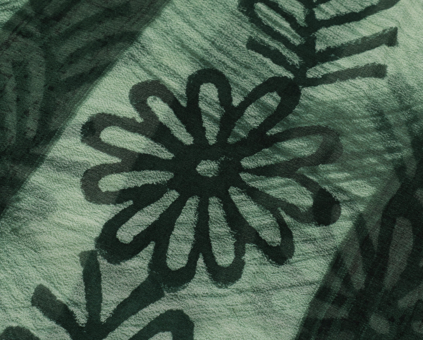Sushila Vintage Indian Saree Pure Georgette Silk Printed Floral Craft Fabric