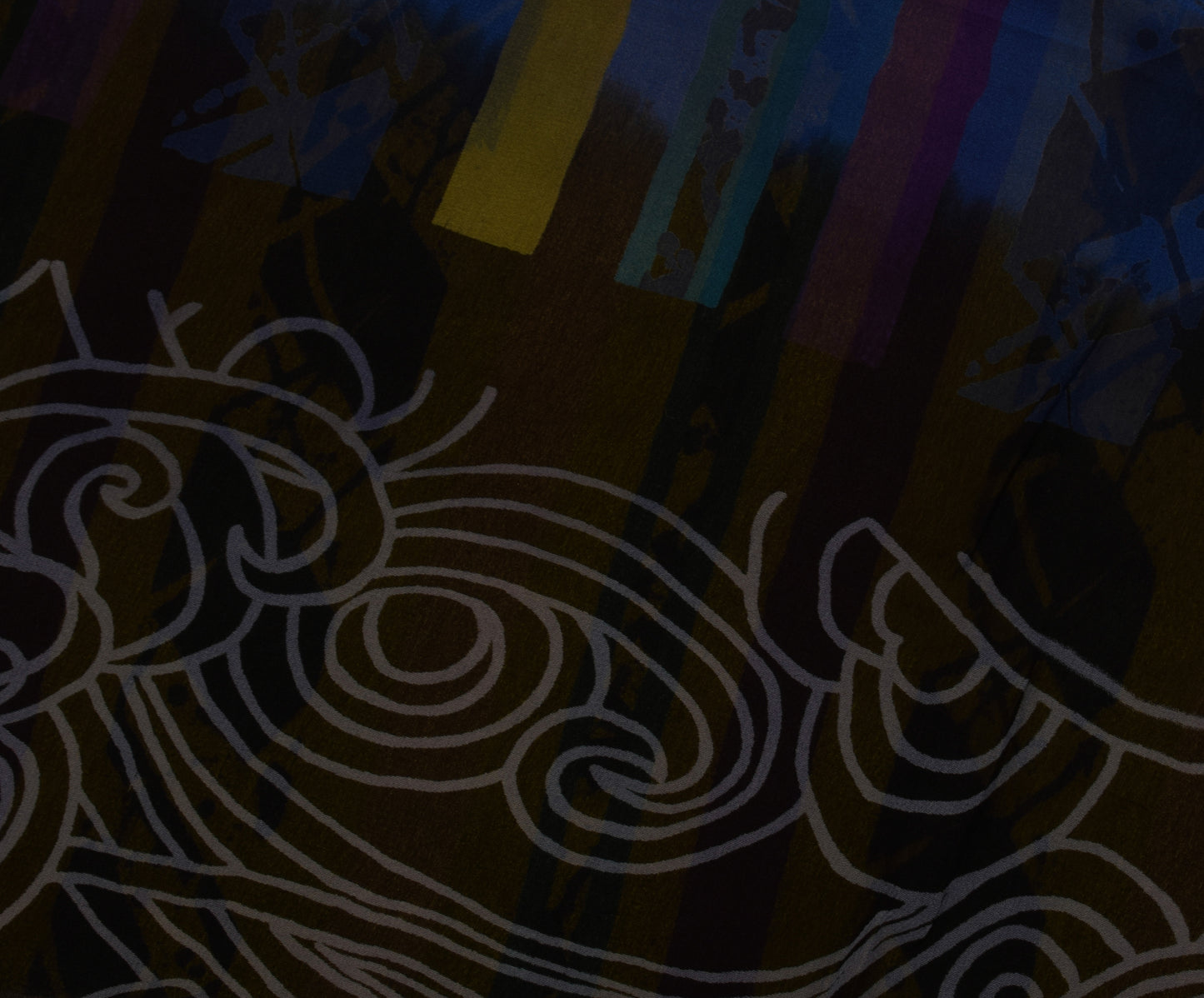 Sushila Vintage Green Saree 100% Pure Georgette Silk Printed Craft Fabric