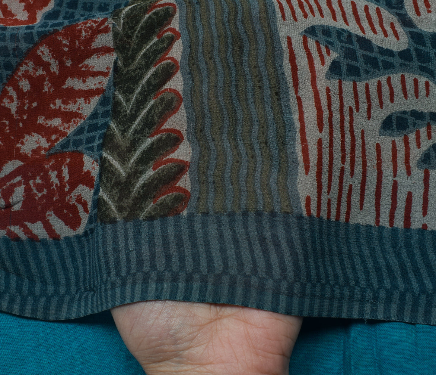 Sushila Vintage Indian Saree Pure Georgette Silk Printed Floral Craft 5YD Fabric