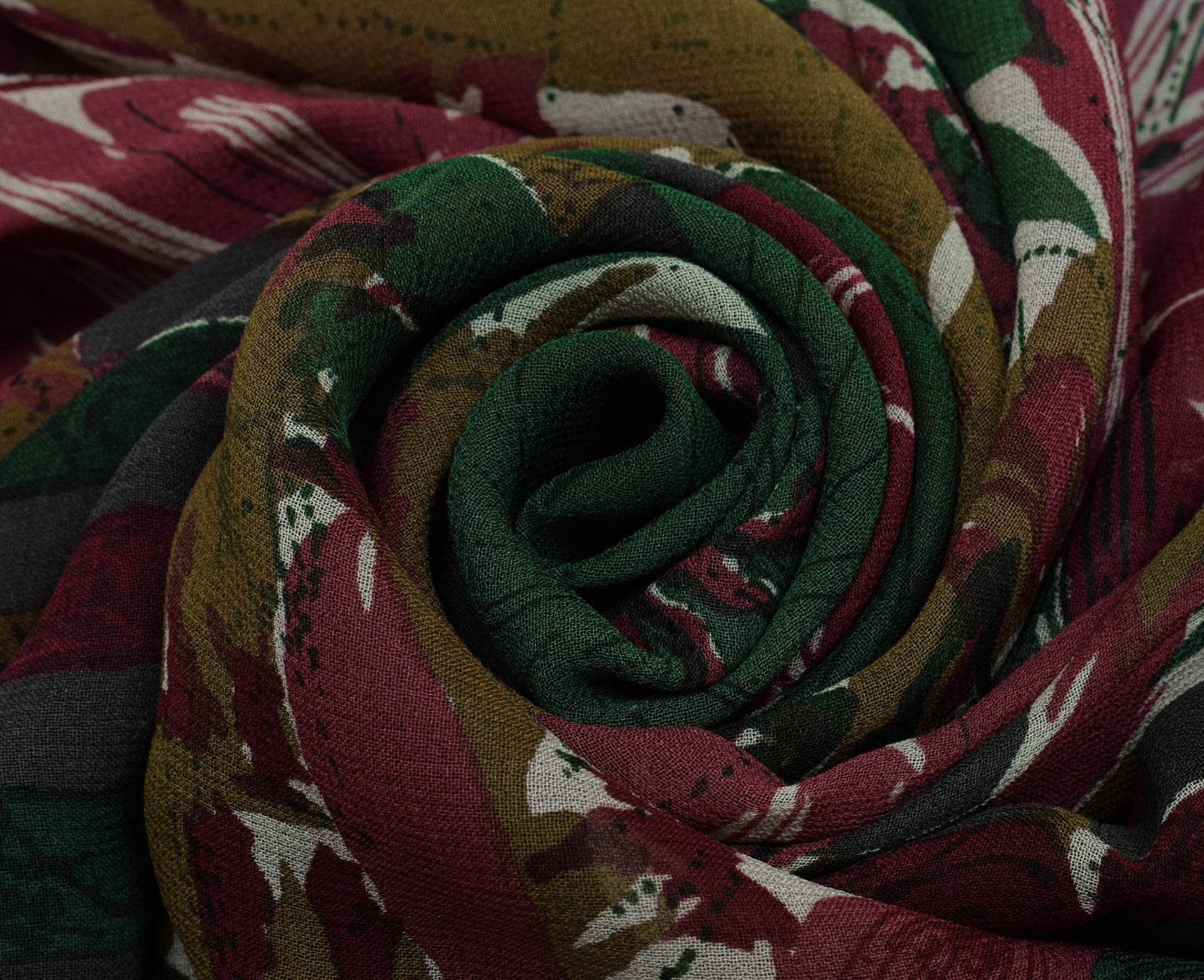 Sushila Vintage Green Saree 100% Pure Georgette Silk Printed Floral Craft Fabric