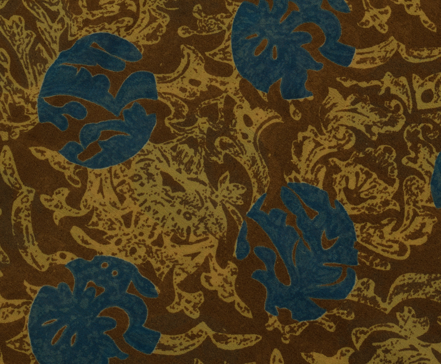 Sushila Vintage Brown Saree 100% Pure Georgette Silk Printed Floral Craft Fabric