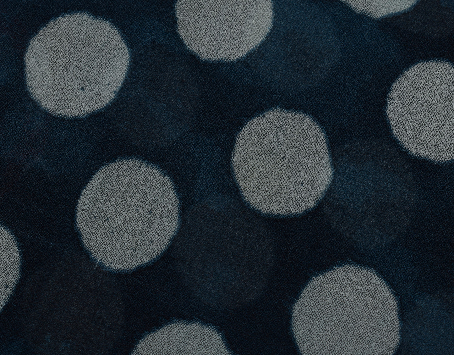 Sushila Vintage Blue Saree 100% Pure Georgette Silk Printed Polka Dots Fabric