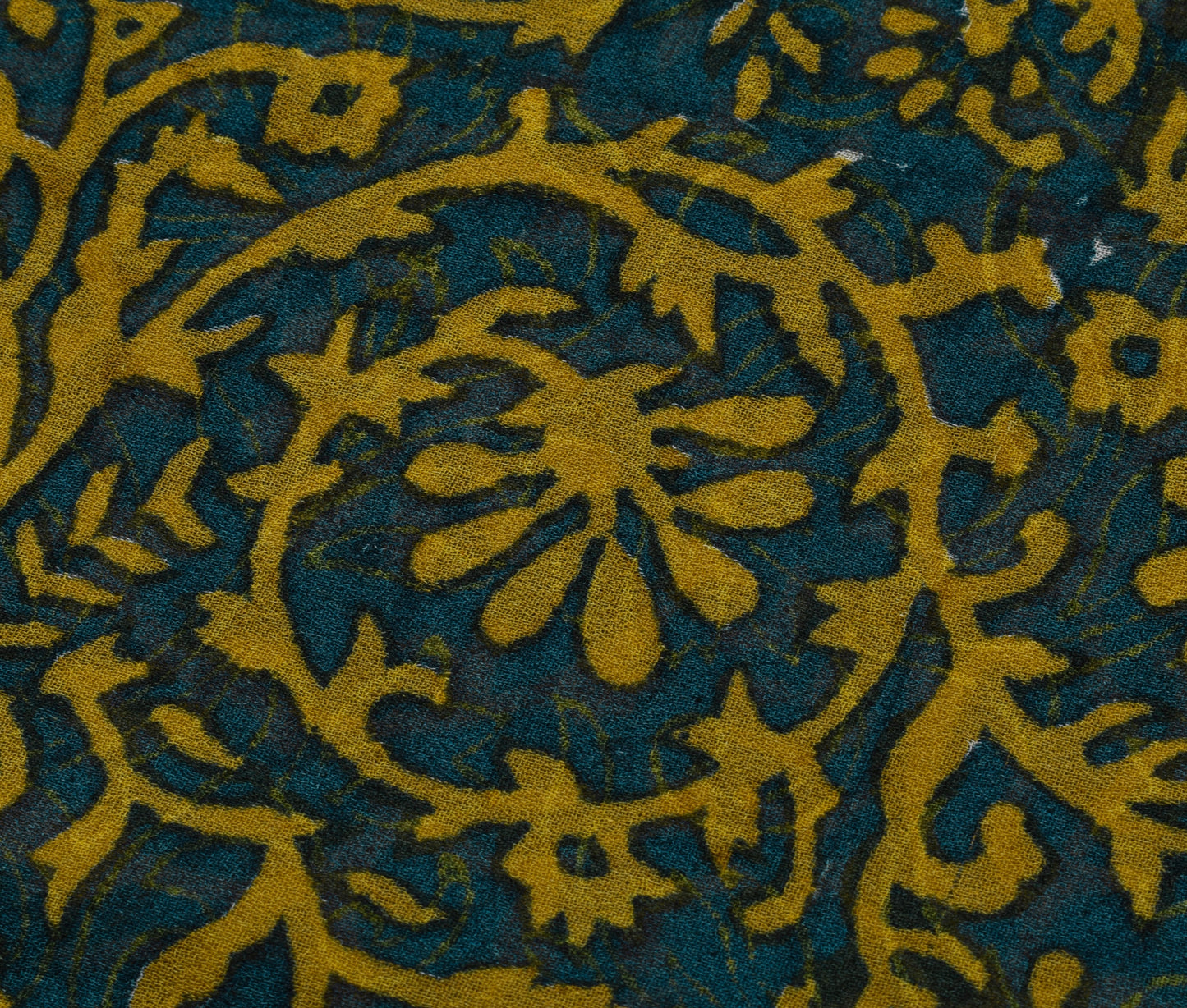 Sushila Vintage Blue Saree 100% Pure Georgette Silk Printed Floral Craft Fabric