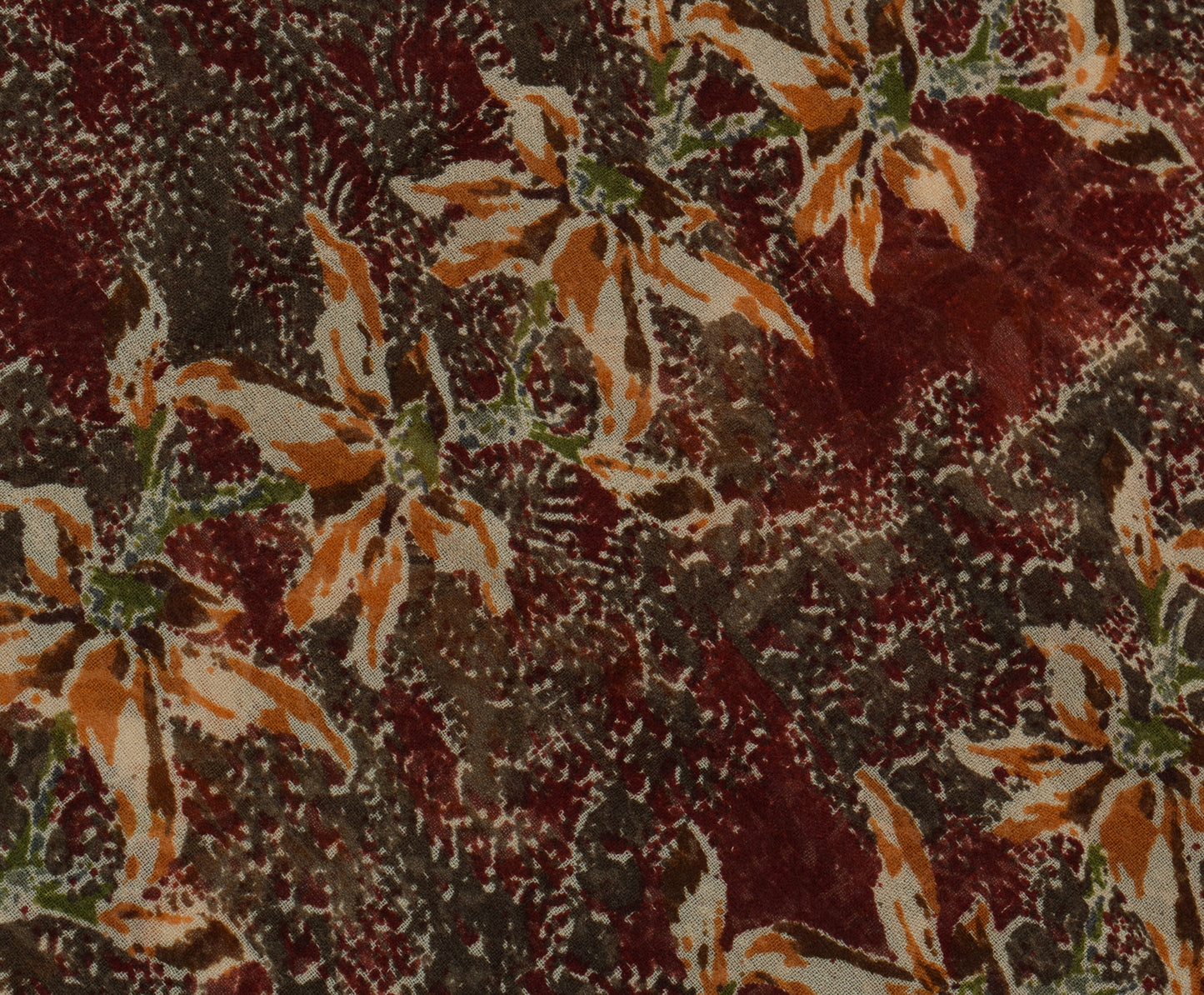 Sushila Vintage Indian Saree Pure Georgette Silk Printed Floral Craft Fabric