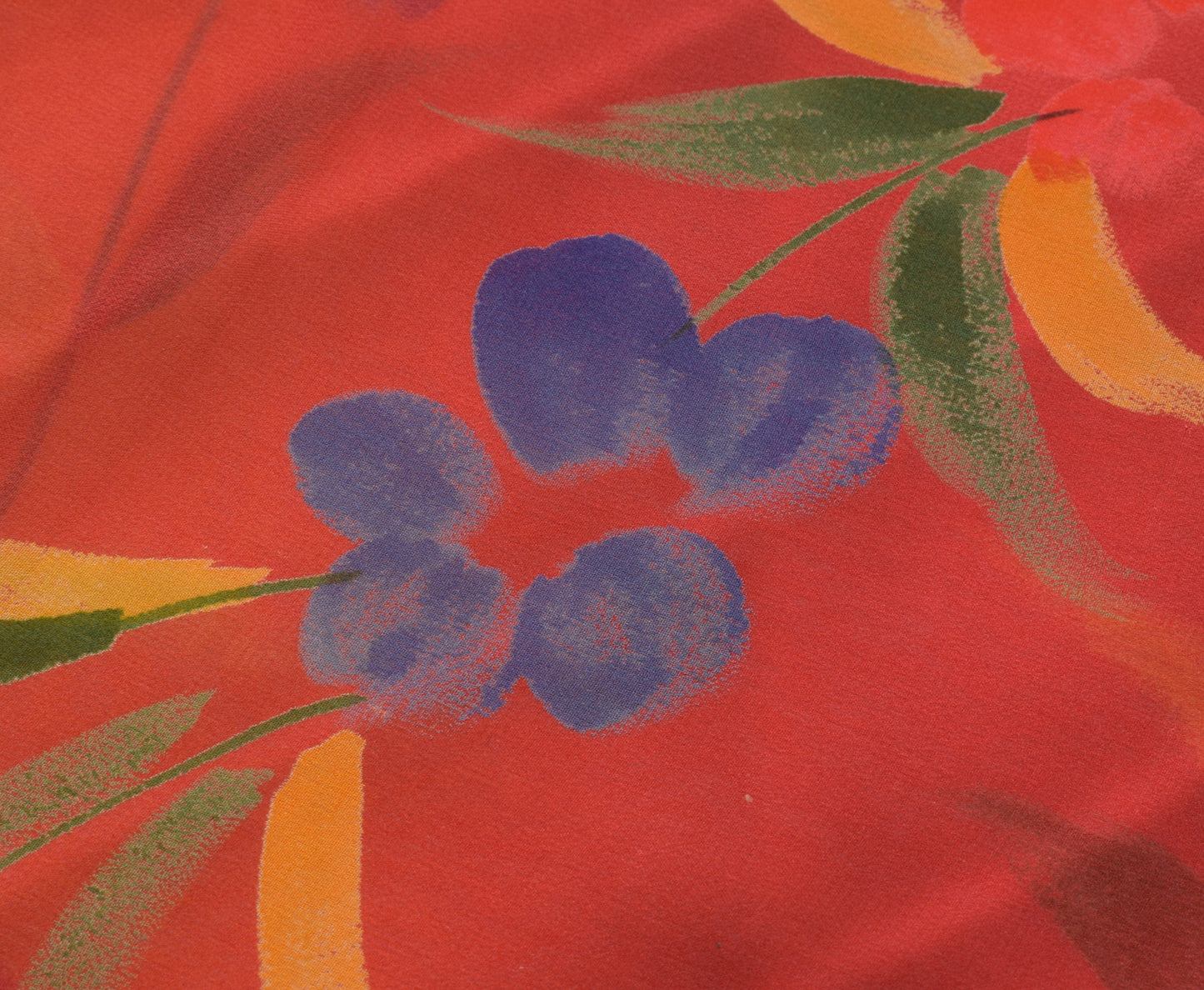 Sushila Vintage Indian Saree Pure Georgette Silk Printed Floral Craft Fabric
