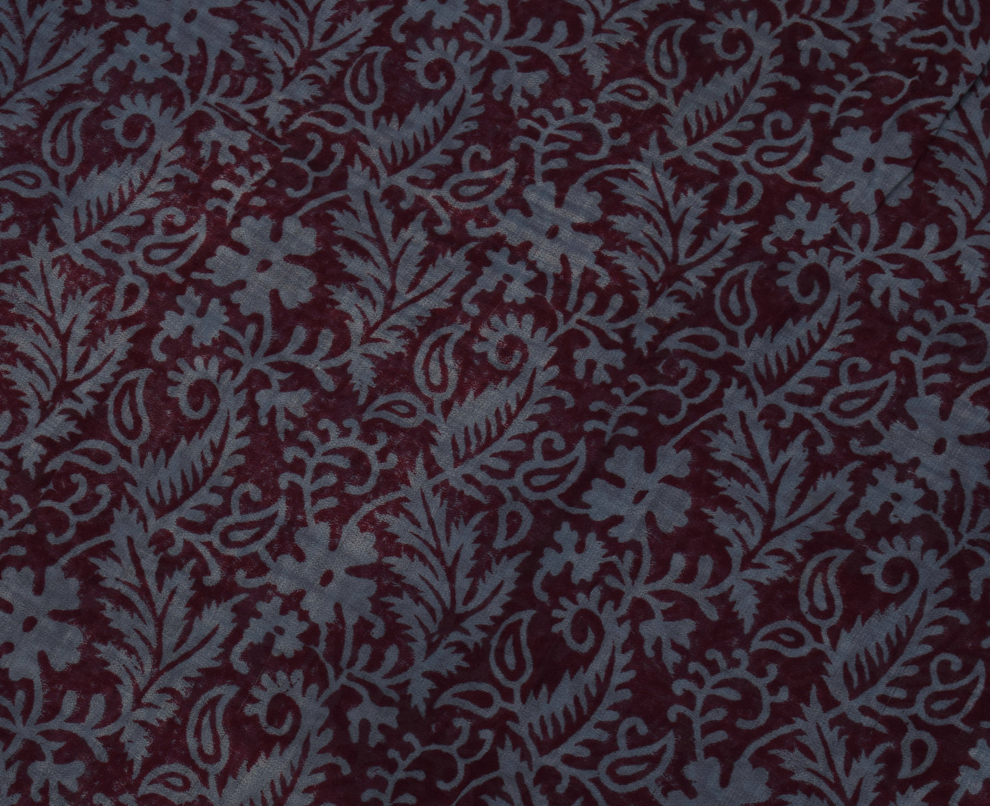 Sushila Vintage Saree 100% Pure Georgette Silk Printed Paisley 5 YD Craft Fabric