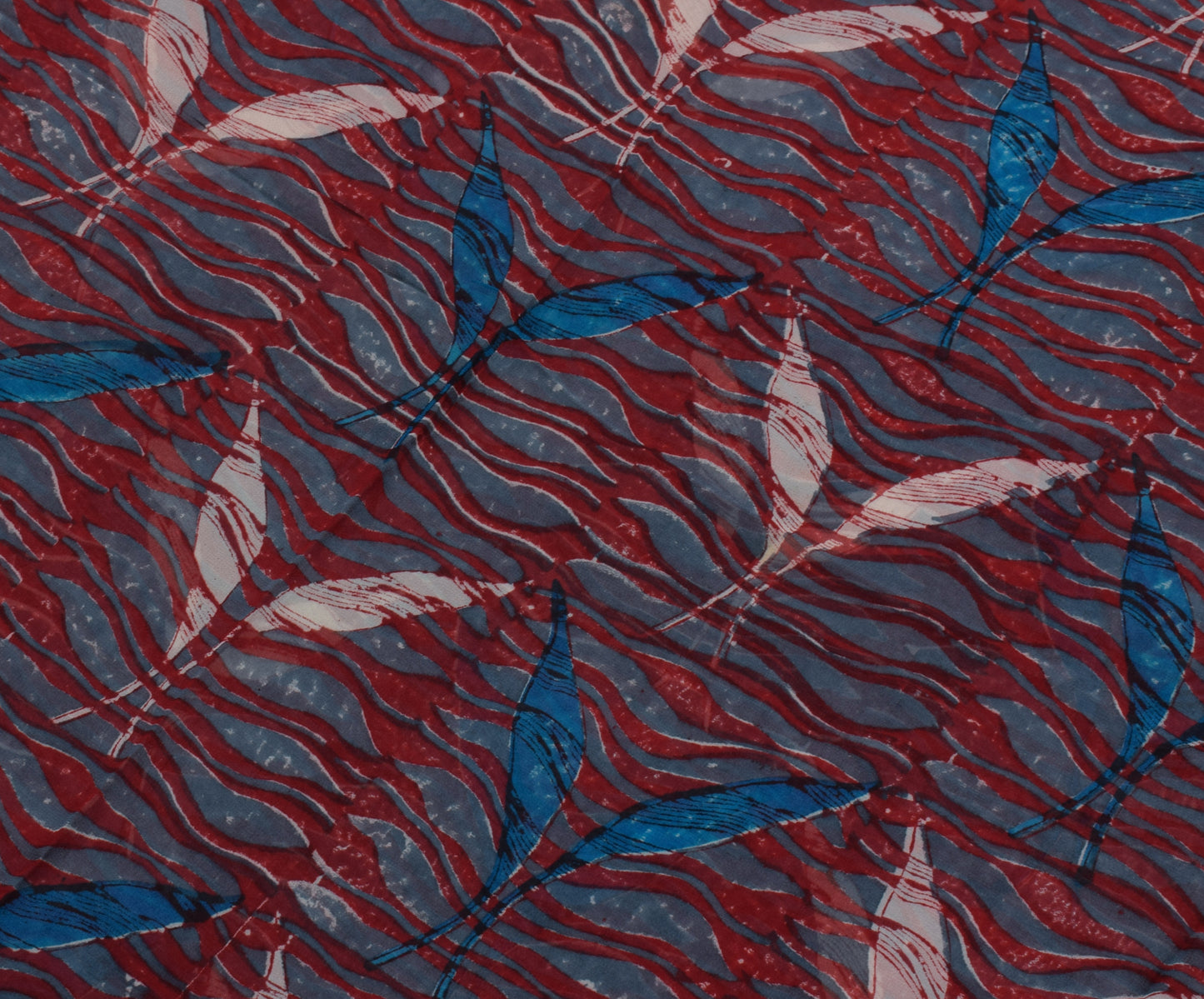 Sushila Vintage Gray Saree 100% Pure Georgette Silk Printed 5 Yard Craft Fabric