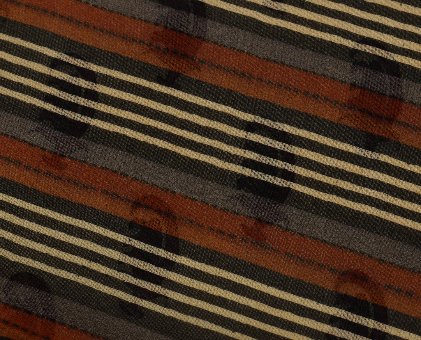 Sushila Vintage Indian Saree Pure Georgette Silk Printed 5 Yard Craft Fabric