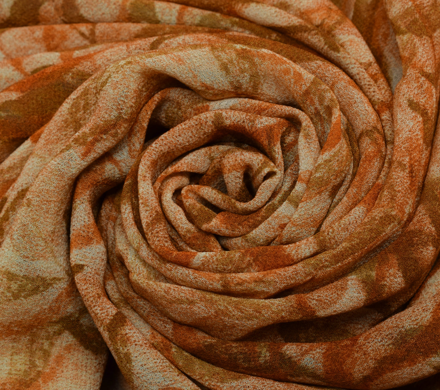 Sushila Vintage  Saree 100% Pure Georgette Silk hand Block Printed Craft Fabric